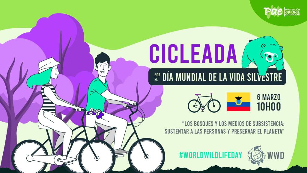 Masa Crítica Guayaquil se une este 6 de marzo a la cicleada por el Día Mundial de la Vida Silvestre