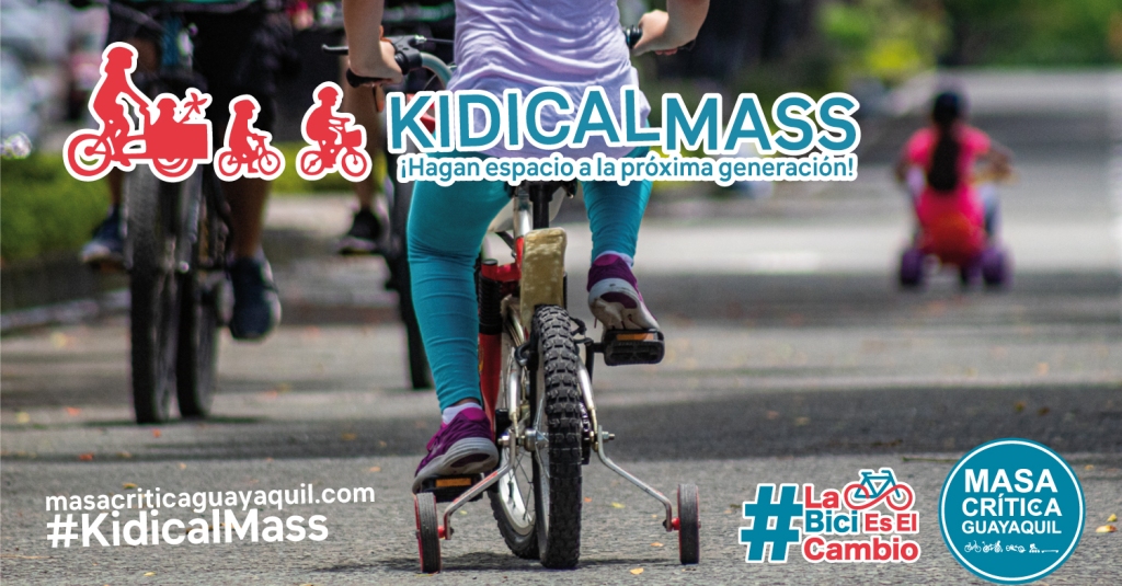 ¡La calle es nuestra! Kidical Mass será este 4 de junio en Guayaquil