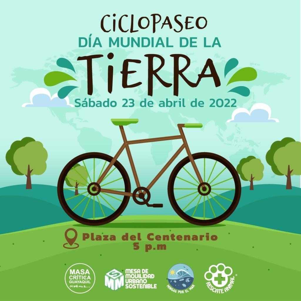 Vamos a pedalear en Guayaquil por el Día Internacional de la Madre Tierra